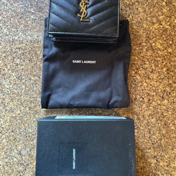 YSL Monogram Matelassé Leather Wallet - Picture 4 of 5